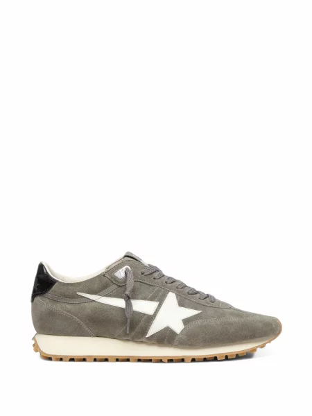Sneakerși Golden Goose din piele de căprioară gri