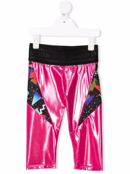 Legginsy dziecięce Balmain różowe
