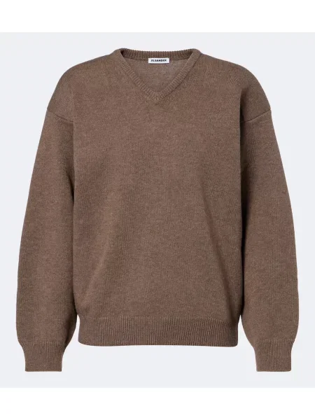 Pulover Jil Sander de lână bej