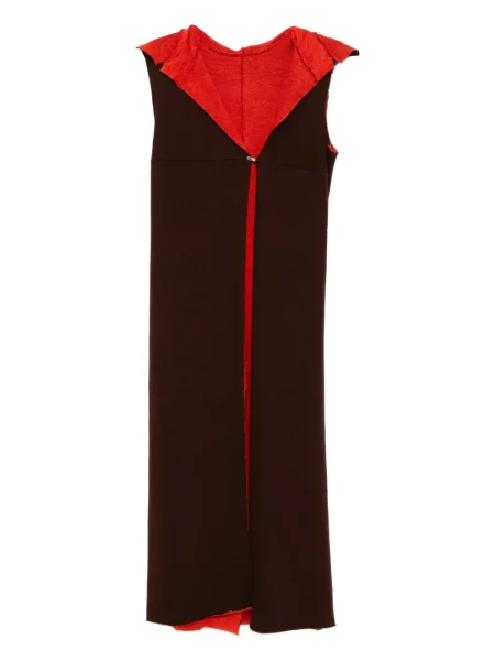 Bluza z kapturem Ma+ bez rękawów czerwona