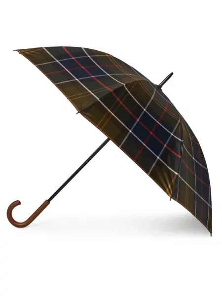 Parasol Barbour w kratę czarny