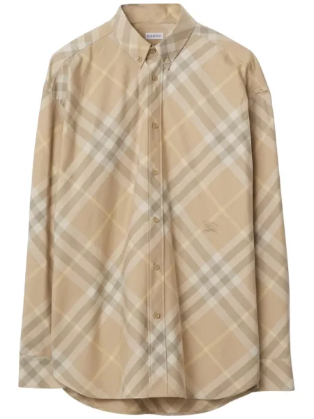 Cămașă Burberry cu broderie în carouri