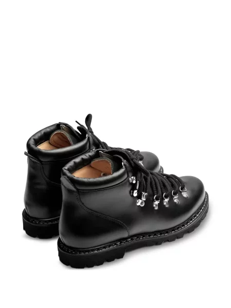 Кожени боти Paraboot с връзки черно
