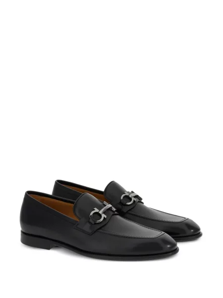 Iš natūralios odos loaferiai Ferragamo ruda