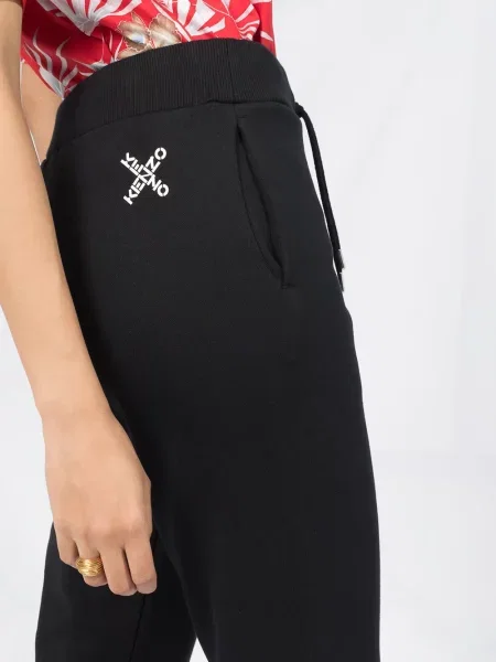 Kalhoty jogger Kenzo s potiskem černé