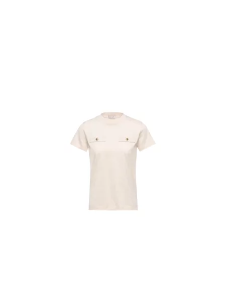 Koszulka Moncler beżowa