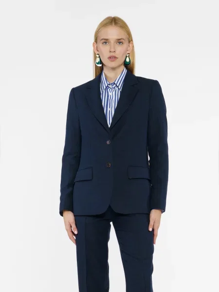 Піджак Arber вовна/поліестер синій