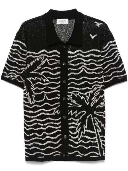 Плетена риза Laneus черно