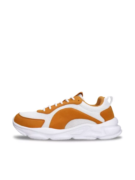 Nae Vegan Shoes Sportbačiai be auliuko Dan karamelės balta