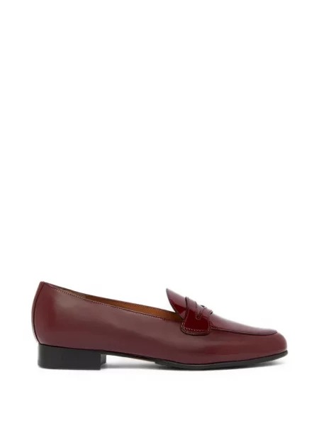 Pantofi loafer Carel Paris din piele de lac roșu