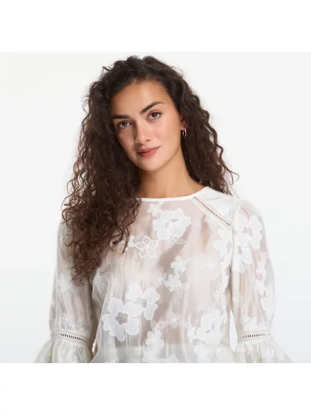 Τοπ Guess Jeans λευκό