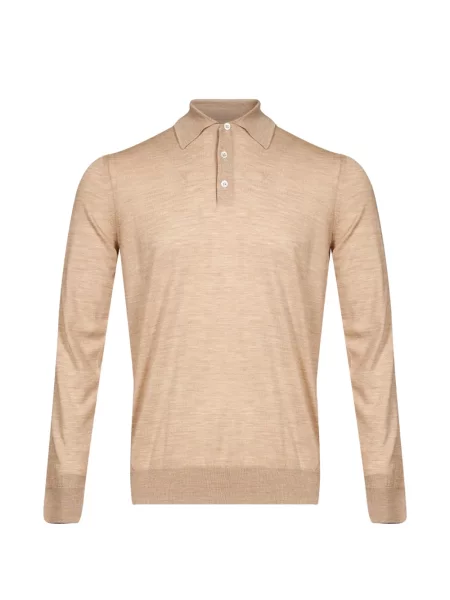 Lung tricou polo Lardini tricotate