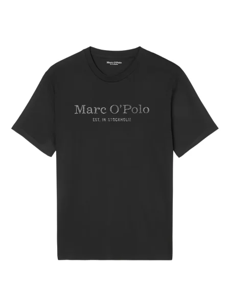 Tricou polo Marc O'polo cu autograf negru