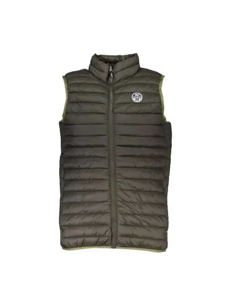 Lniana kamizelka North Sails bez rękawów zielona