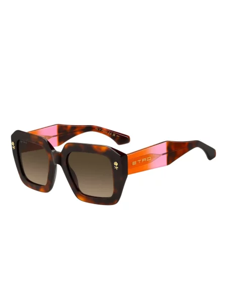 Ochelari de soare Etro cu imprimeu geometric maro