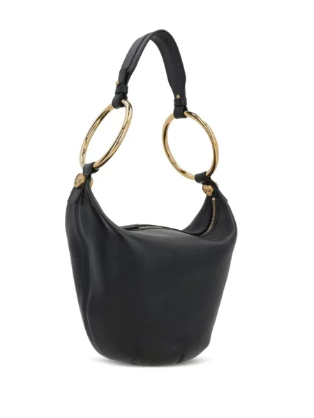 Geanta de piele Chloé din piele negru