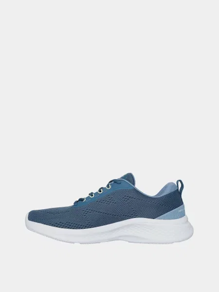 Кожаные повседневные кроссовки Skechers голубые