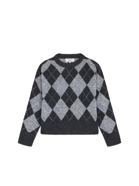 Scalpers Pulover Rombo gri negru