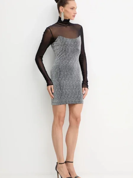 Simona Corsellini sukienka mini dopasowana czarny