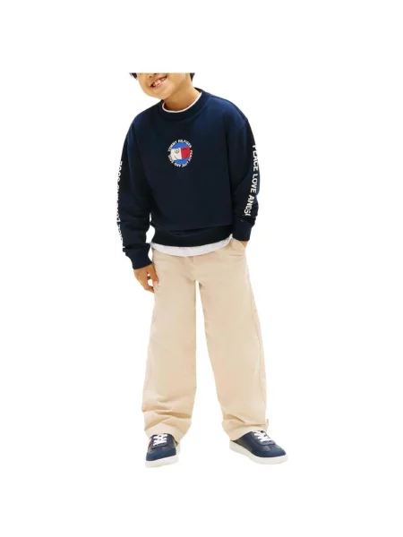 Geacă copii Tommy Hilfiger albastru