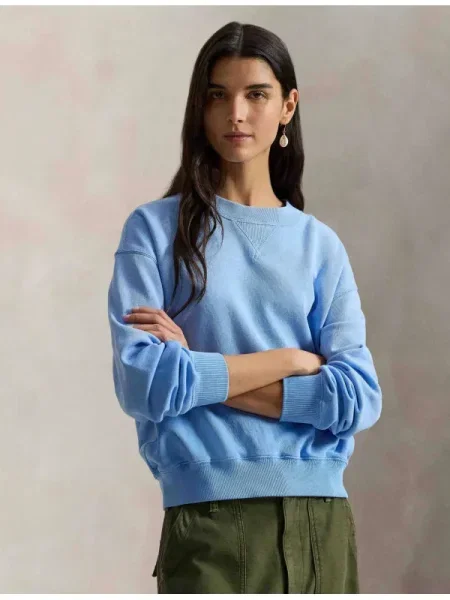 Fleece fleece melegítő felső Polo Ralph Lauren kék