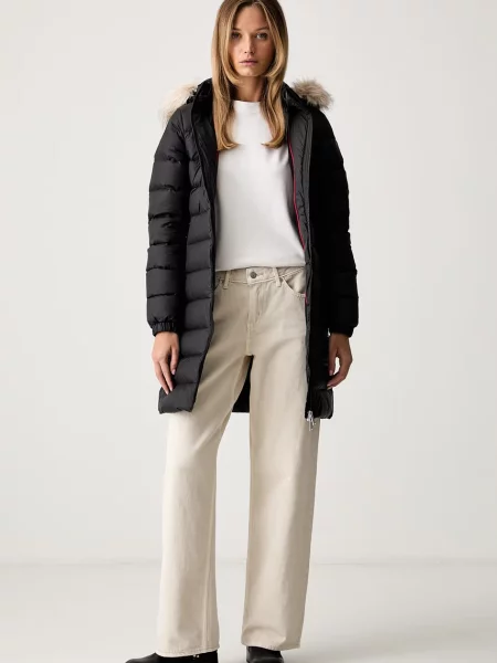 Tommy Jeans páperová bunda dámska čierna