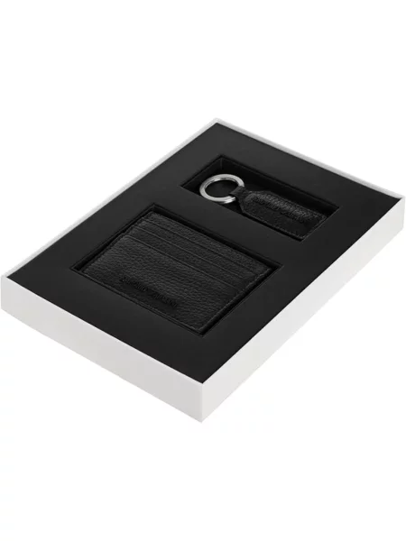 Portfel Emporio Armani skórzany czarny