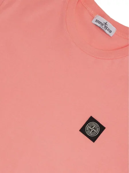 Koszulka dziecięca Stone Island różowa
