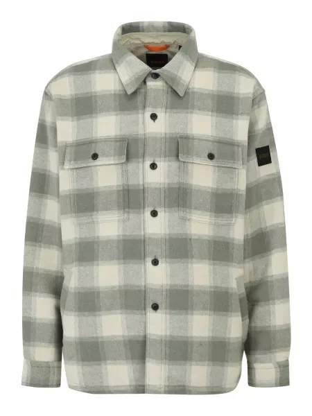 BOSS Srajca Lassie_M / temno zelena bež