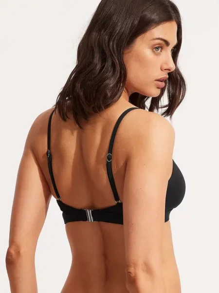 Seafolly Bikinový top Collective' čierna