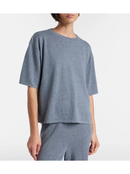 Tricou Lisa Yang din cașmir gri