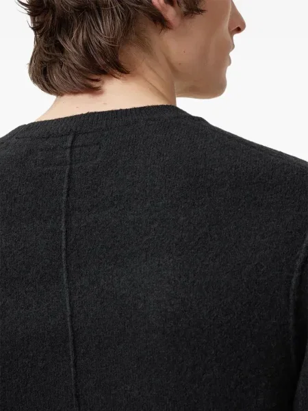 Pulover Allsaints cu broderie negru