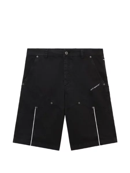 Pantaloni scurți Off-white cu imagine alb