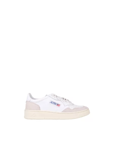 Sneakers Autry Medalist Low Wom White Leather/ Beige Suede EUR 36 białe