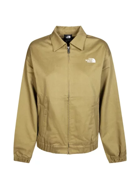 Geacă The North Face din țesătură twill maro