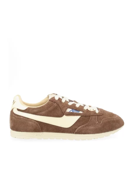 Sneakersy Autry skórzane brązowe