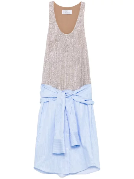 Mała mały sukienka mini Giuseppe Di Morabito garniturowa niebieska