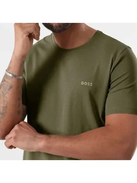 BOSS T-shirt lounge z Mix&Match T-Shirt R zielona