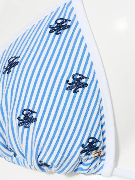 Top Tommy Hilfiger z autografem niebieski