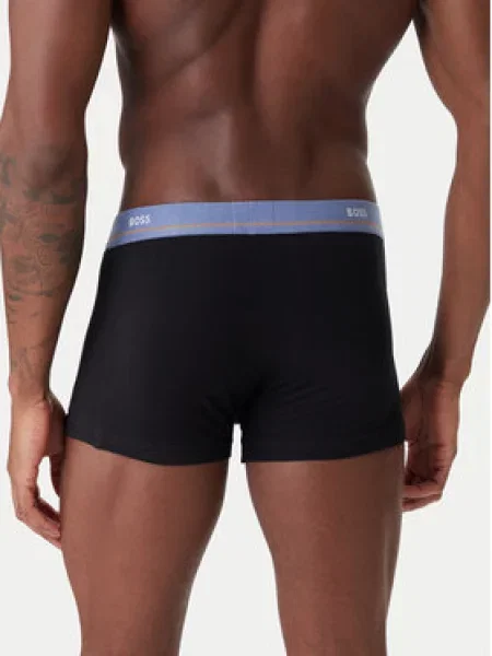 BOSS Boksarice moder denim / svetlo rjava bela / off-bela črna