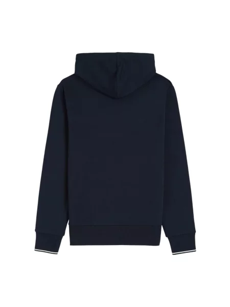 Bluza z kapturem Fred Perry z kapturem granatowa