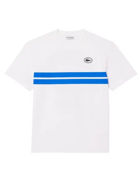 LACOSTE Tričko modrá / čierna biela
