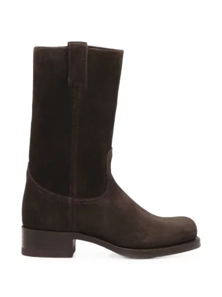 Botine Notabene din piele de căprioară maro