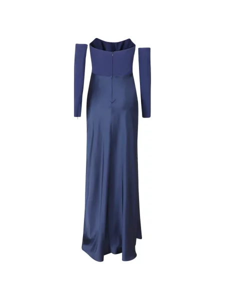 Rochie maxi Alessandro Legora drapată albastru