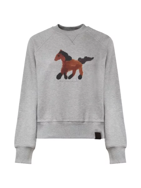 Hanorac Stella Mccartney cu imagine gri