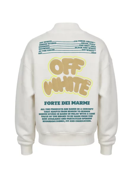 Decupat pulover Off-white alb