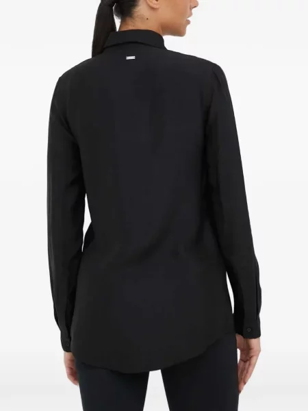 Cămașă Armani Exchange lungă negru