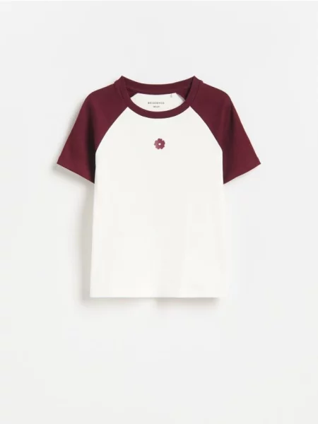 Reserved t-shirt z nadrukiem wielobarwny