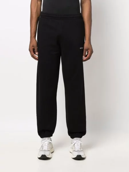 Pantaloni Off-white alergare alb