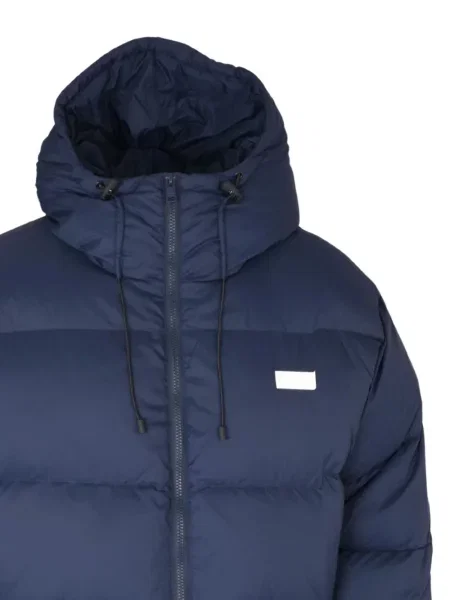 Geacă cu puf Msgm cu glugă albastru